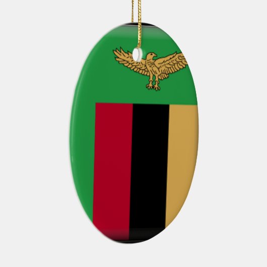 Zambia Flag Keramisch Ornament (Rechts)