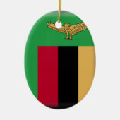 Zambia Flag Keramisch Ornament (Voorkant)