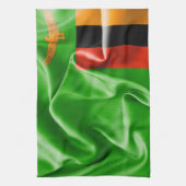 Zambia Flag Kitchen Towel Theedoek (Verticaal)