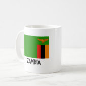 Zambia Flag Koffiemok (Voorkant links)