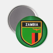 Zambia Flag Magneet (Voorkant / Achterkant)