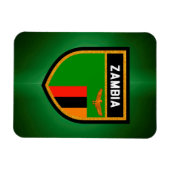 Zambia Flag Magneet (Horizontaal)