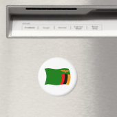 Zambia Flag Magnet (Insitu (Vaatwasser))