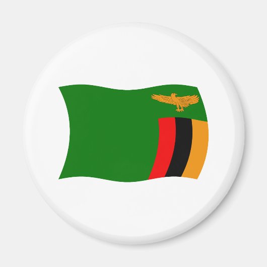 Zambia Flag Magnet (Voorkant)