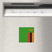 Zambia Flag Magnet (Insitu (Vaatwasser))