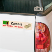 Zambia Flag + Map Bumpersticker (Op Truck)
