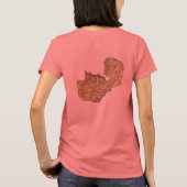 Zambia Flag + Map T-Shirt (Achterkant)