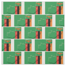 ZAMBIA FLAG-overzicht Stof