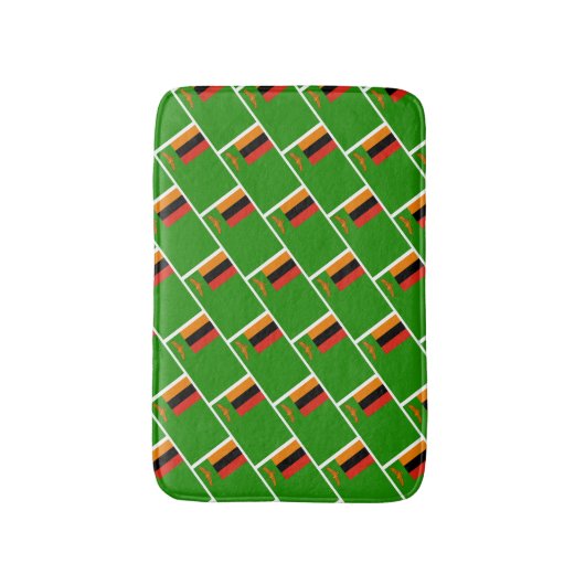 ZAMBIA FLAG Patriotic Modern Zambian Badmat (Voorkant Verticaal)