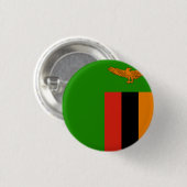 Zambia Flag Ronde Button 3,2 Cm (Voorkant /achterkant)