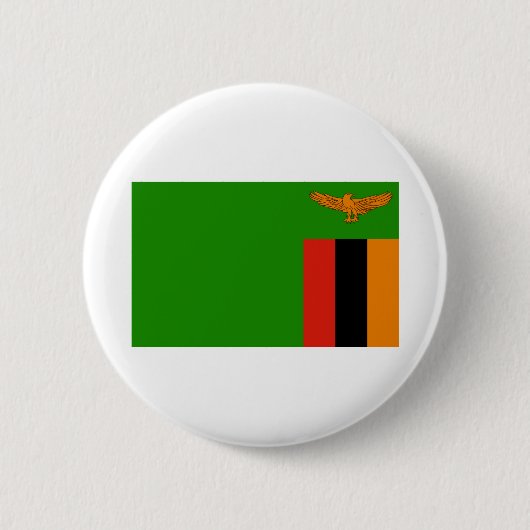 Zambia Flag Ronde Button 5,7 Cm (Voorkant)