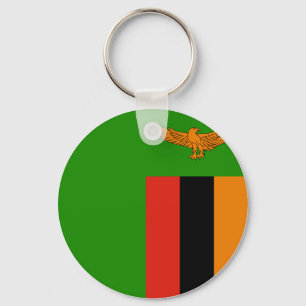Zambia Flag Sleutelhanger