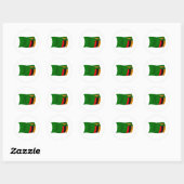 Zambia Flag Sticker (Vel)