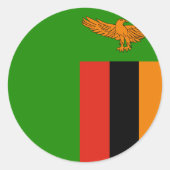 Zambia Flag Sticker (Voorkant)