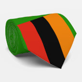 Zambia Flag Stropdas (Opgerold)