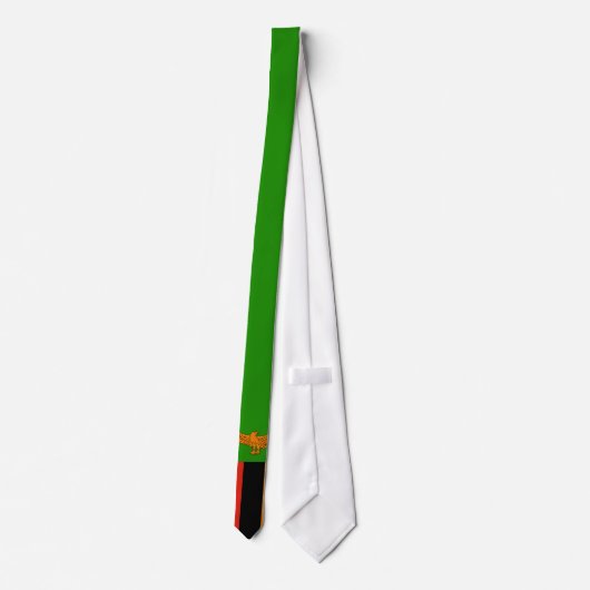Zambia Flag Stropdas (Achterkant)