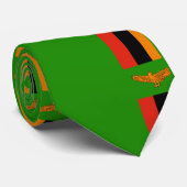 Zambia Flag Stropdas (Opgerold)