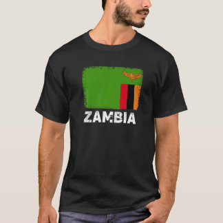 Zambia Flag Support Zambian People Women Men T-shirt