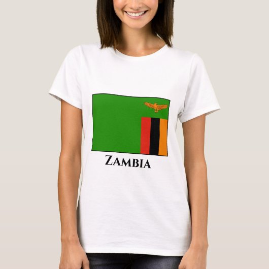 Zambia Flag T-shirt (Voorkant)