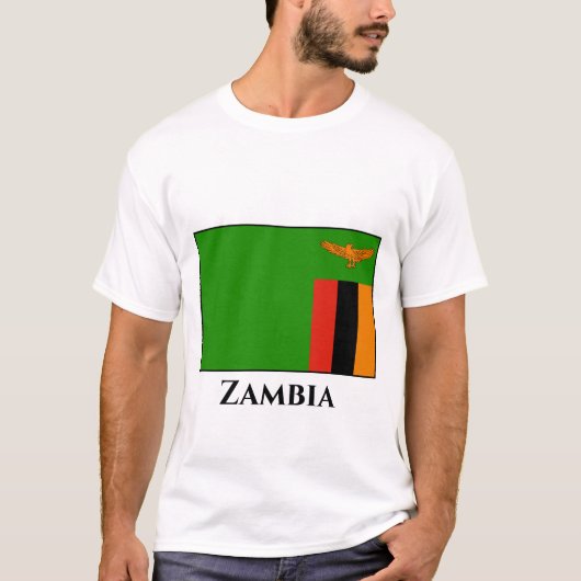 Zambia Flag T-shirt (Voorkant)
