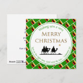 ZAMBIA FLAG Three Wise Mannen ZAMBIAN Kerstmis Feestdagenkaart (Voorkant / Achterkant)