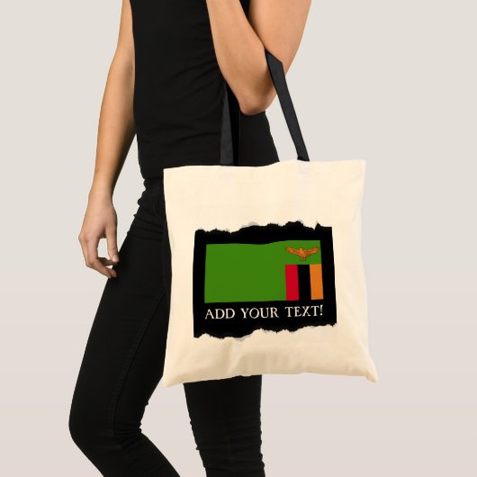 Zambia Flag Tote Bag (Voorkant (product))
