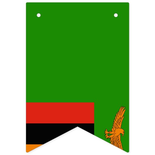 Zambia Flag Vlaggetjes (Tweede vlag)