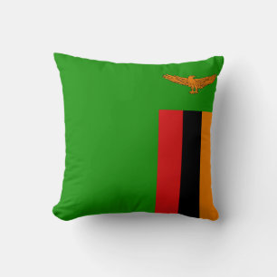 Zambia Flag x Flag Pillow Kussen