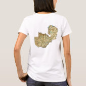 Zambia Flag x Map T-Shirt (Achterkant)