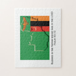 ZAMBIA | Gezegende natie | ZAMBIAANSE VLAG Legpuzzel