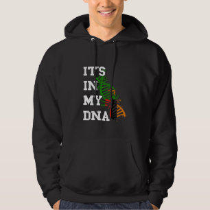 Zambia Het Zit In Mijn DNA-Molecuul Zambiaanse Tro Hoodie