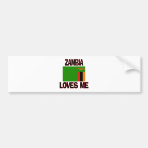 Zambia houdt van me bumpersticker