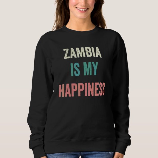 Zambia Is Mijn Geluk Trui (Voorkant)