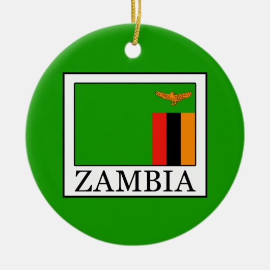Zambia Keramisch Ornament (Voorkant)