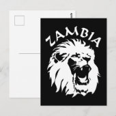 Zambia Lion Briefkaart (Voorkant / Achterkant)
