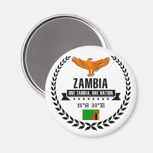 Zambia Magneet (Voorkant / Achterkant)