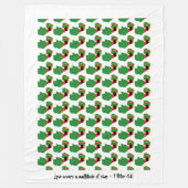ZAMBIA MAP Christelijk Bedspreide Hoesje Throw Fleece Deken (Voorkant)
