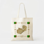 Zambia Map + Flags Bag Tote Bag (Voorkant)