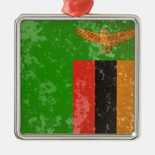 Zambia Metalen Ornament (Voorkant)