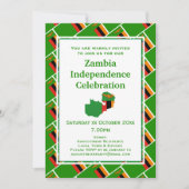 ZAMBIA ONAFHANKELIJKHEIDSVIERING Zambiaanse vlag Kaart (Voorkant)
