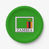Zambia Papieren Bordje (Voorkant)
