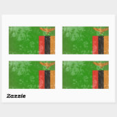 Zambia Rechthoekige Sticker (Vel)