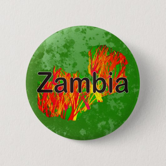 Zambia Ronde Button 5,7 Cm (Voorkant)