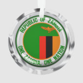 Zambia Round Emblem Ornament (achterkant)