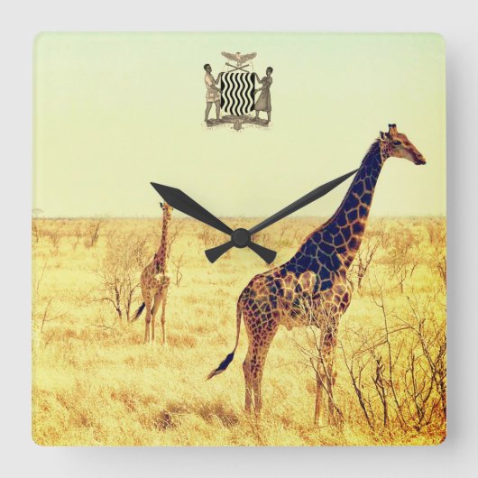  Zambia Square Wall klok (Voorkant)