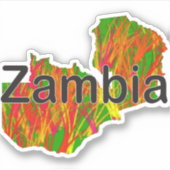 Zambia Sticker (Voorkant)