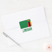 Zambia Vierkante Sticker (Envelop)