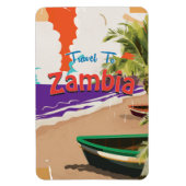 Zambia vintage-poster magneet (Verticaal)