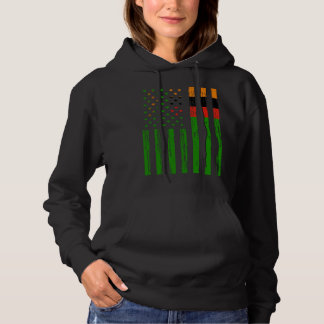 Zambia Vlag Amerika VS Het zit in mijn DNA  voor Z Hoodie