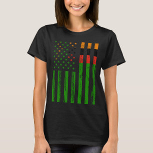 Zambia Vlag Amerika VS Het zit in mijn DNA voor Z T-shirt